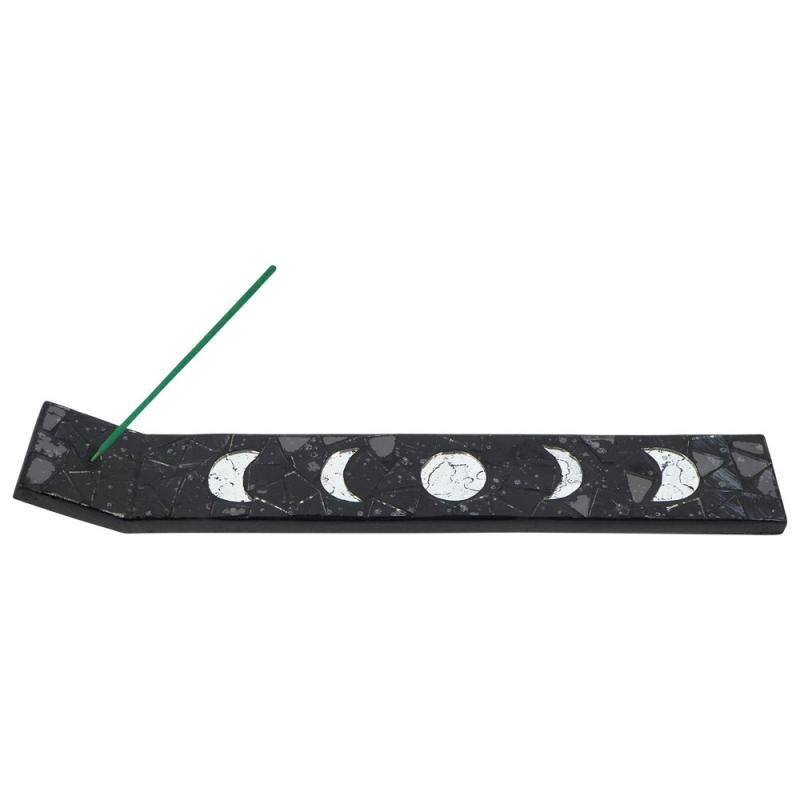 RECTANGULAR MOSAIC MOON PHASE INCENSE HOLDER