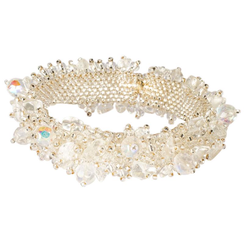 CLEAR BEADED BRACELET