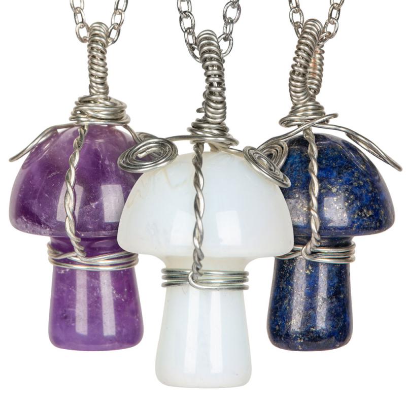 MUSHROOM PENDANT NECKLACES