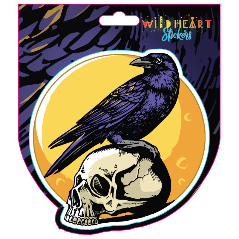 CROW SKULL STICKER