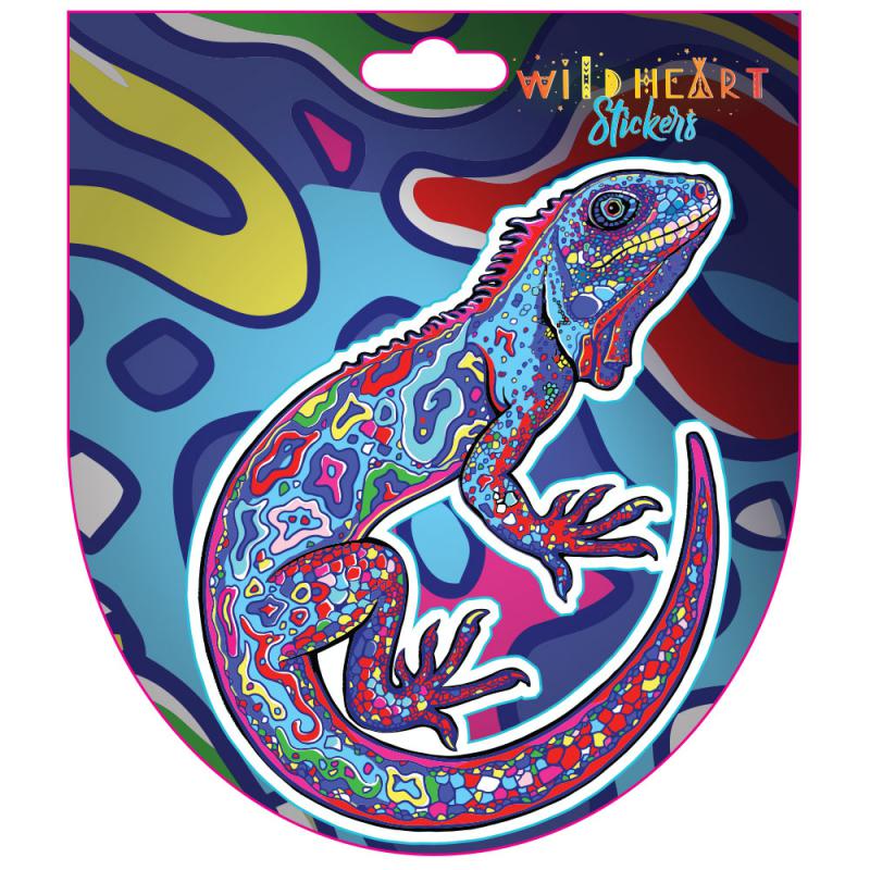 MULTI COLOR LIZARD STICKER