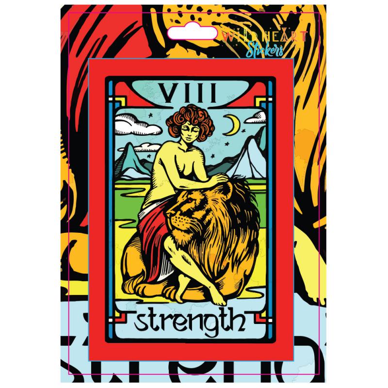 STRENGTH TAROT STICKER