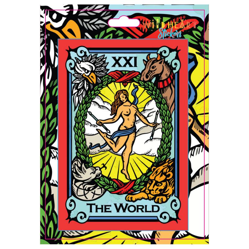 THE WORLD TAROT STICKER