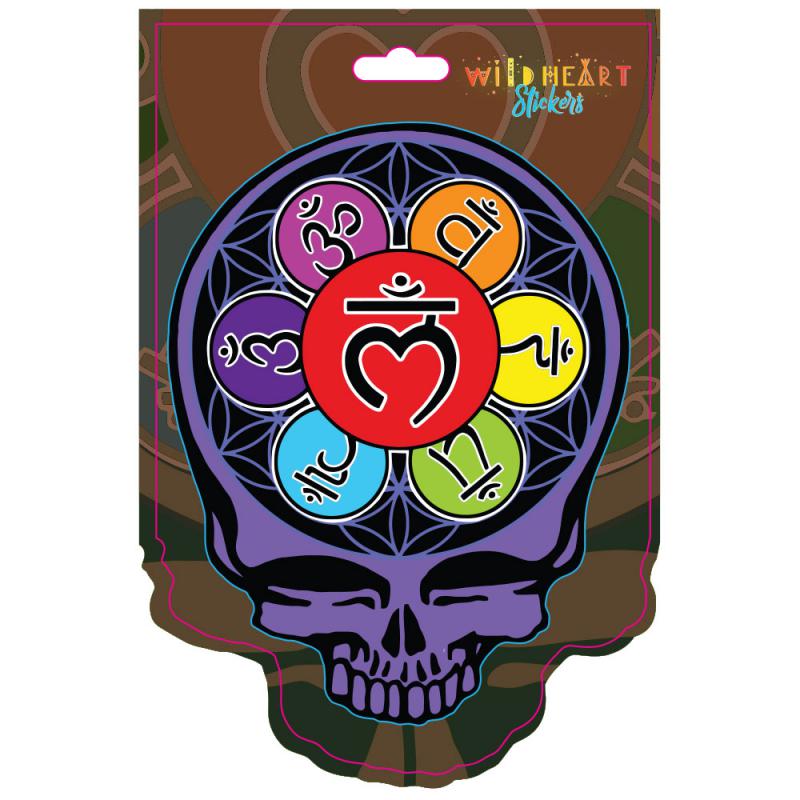 CHAKRA SKULL STICKER