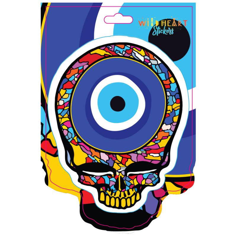 EVIL EYE SKULL STICKER