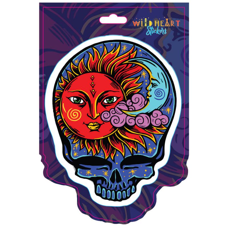 SUN & MOON SKULL STICKER