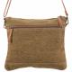 CROSSBODY WITH BROWN TONES CANVAS RUG AND FUR 1