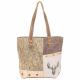 BROWN TONES AND ANTLERS TOTE 3