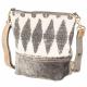 BLACK AND WHITE FUR SHOULDER BAG 1