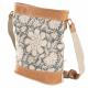 BLUE CANVAS WITH FLOWERS CROSSBODY 1