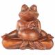 WOODEN MEDITATION FROG