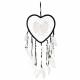 WHITE ONLY / 8 INCH HEART WITH ANGEL WINGS DREAMCATCHER 