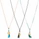 GOLD CHARM TASSEL NECKLACE 1