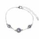 SILVER EVIL EYE BRACELET