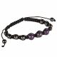 ADJUSTABLE HEMATITE & GEMSTONE BEADED BRACELET 2