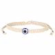 HEMP EVIL EYE PULL TIE BRACELET