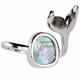 WHALE TAIL ABALONE ADJUSTABLE RING 1