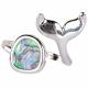 WHALE TAIL ABALONE ADJUSTABLE RING