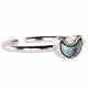 CRESCENT MOON ABALONE ADJUSTABLE RING 1
