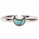 CRESCENT MOON ABALONE ADJUSTABLE RING