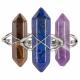 ADJUSTABLE DOUBLE POINT CRYSTAL RINGS