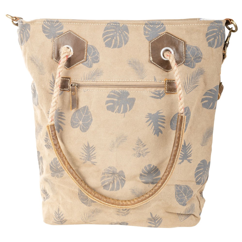FLORAL PALMS TOTE