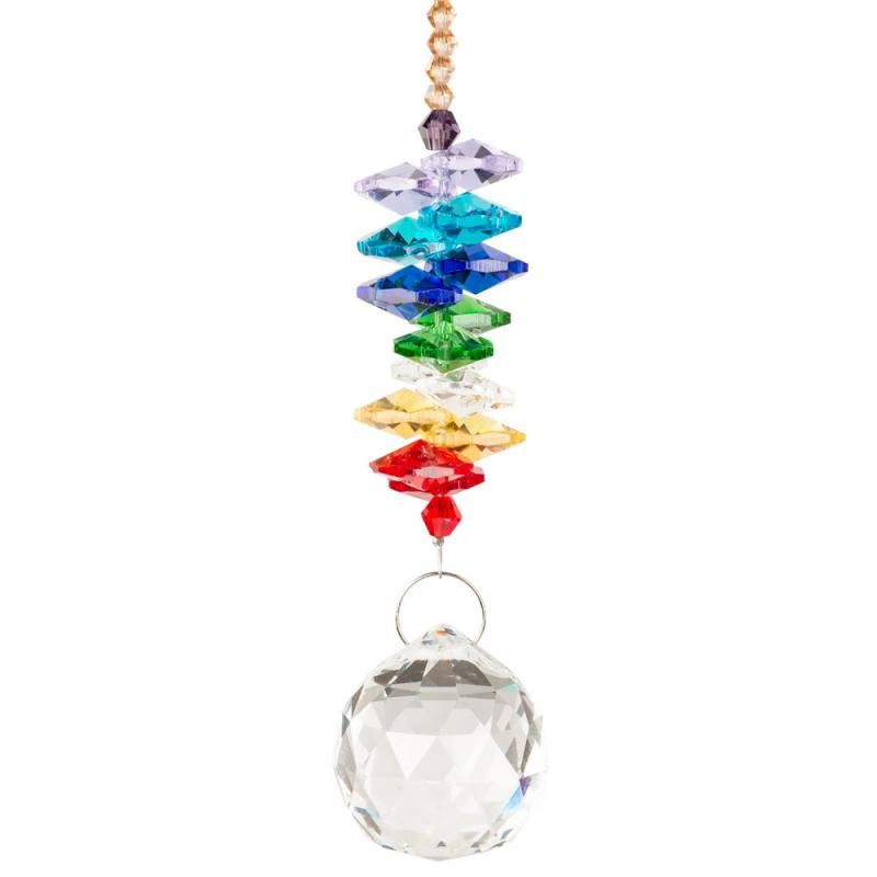 CRYSTAL 7 CHAKRA HANGING ORNAMENT