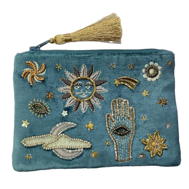 PLANETS SUN AND MOON COIN PURSE