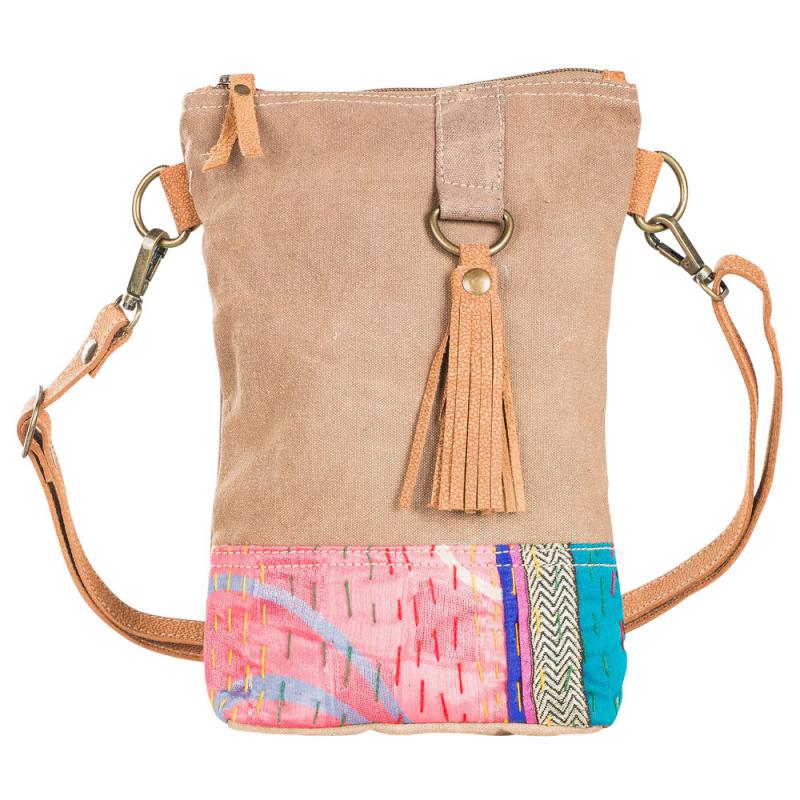 RECYCLED KANTHA SHOULDER BAG SHOULDER/CROSSBODY BAG