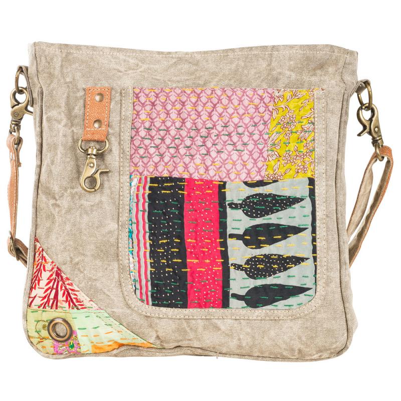 RECYCLED KANTHA SHOULDER BAG