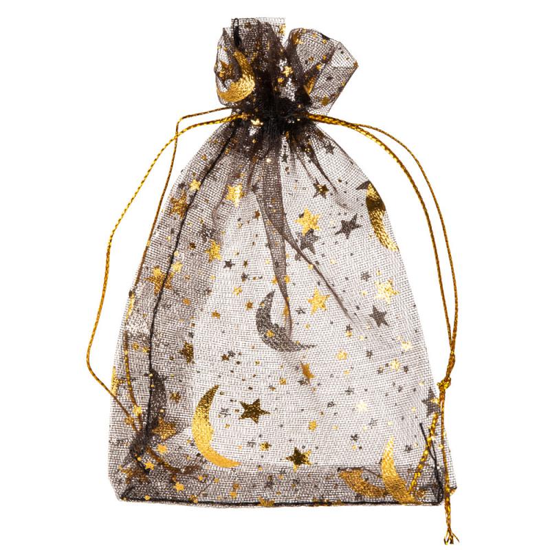 SUN/MOON BLACK ORGANZA BAG