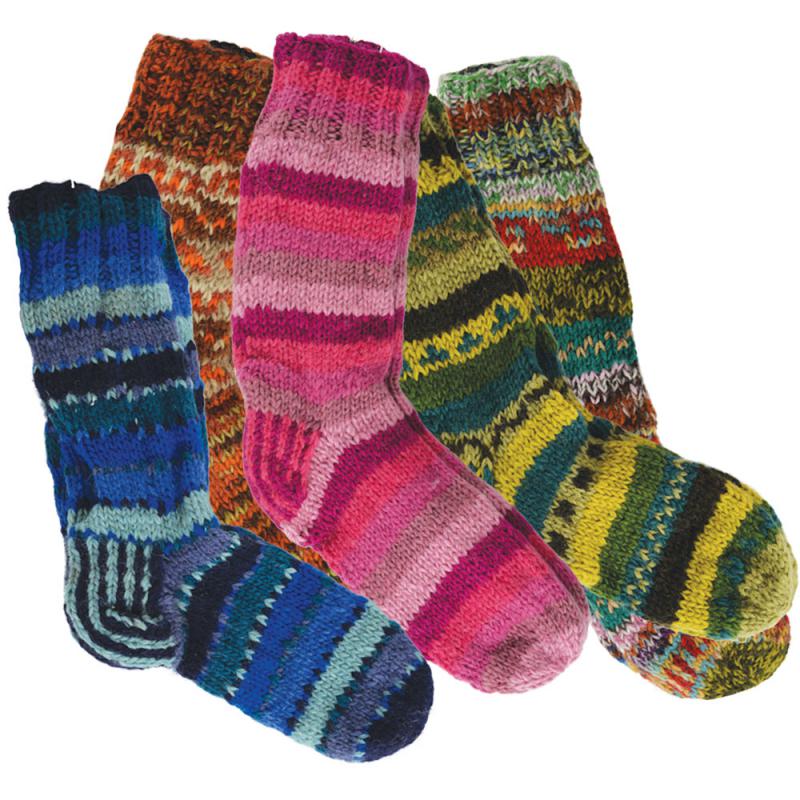 ASSORTED WOOL FLEECE LINED SOCKS