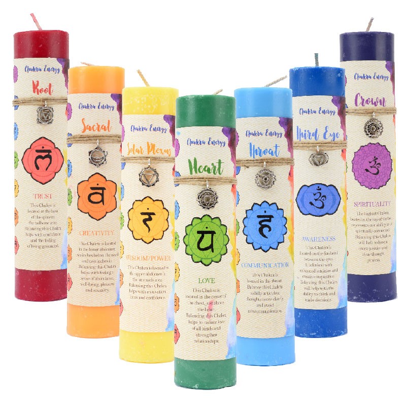 CHAKRA PILLAR CANDLE ASSORTMENT