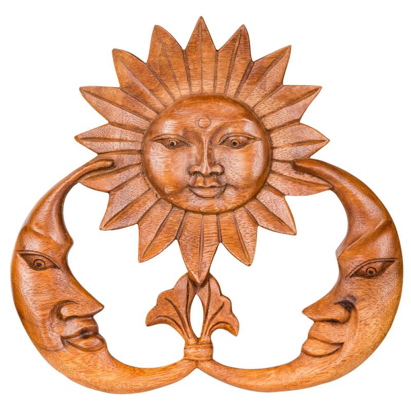 SUN AND MOON WALL PLAQUES
