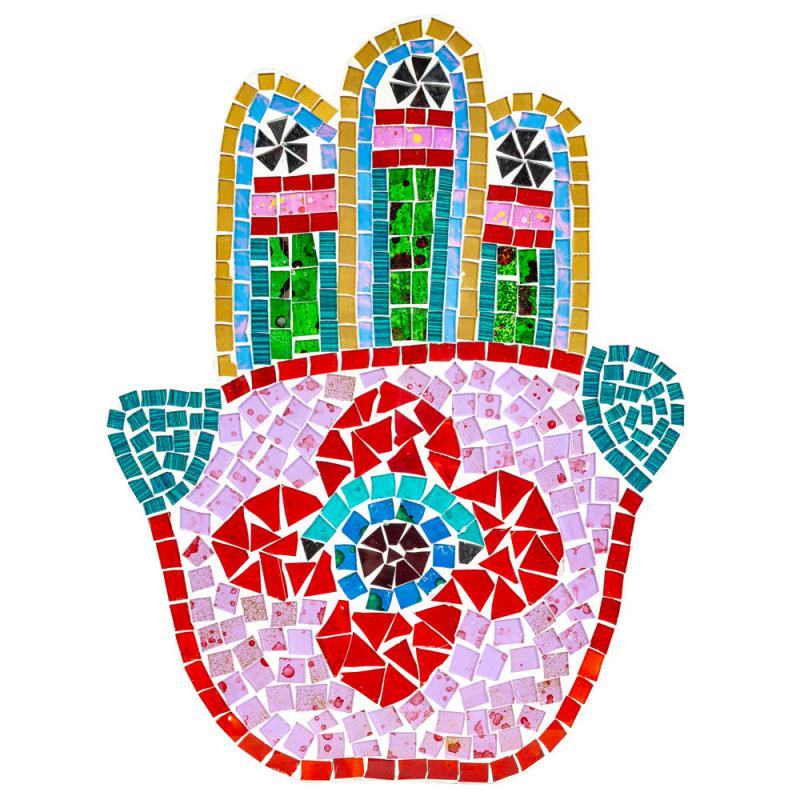 MOSAIC LARGE WALL HANGING HAMSA