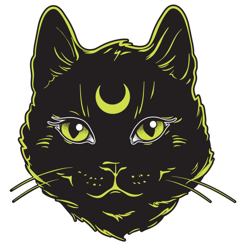 BLACK CAT WOVEN PATCH