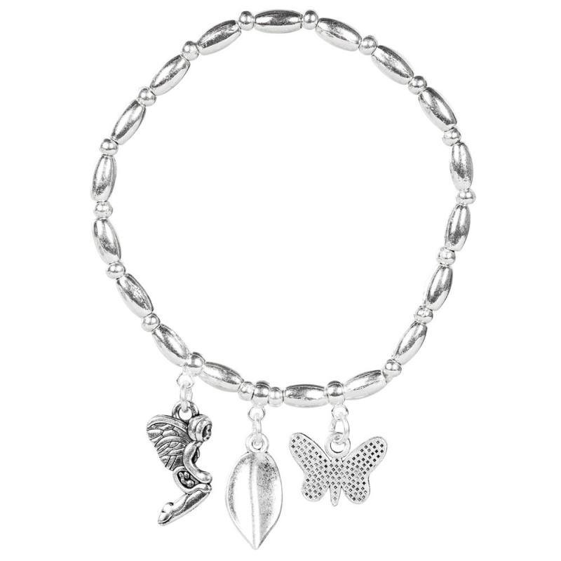 STRETCH DANGLE BRACELET WITH BUTTLERFLY