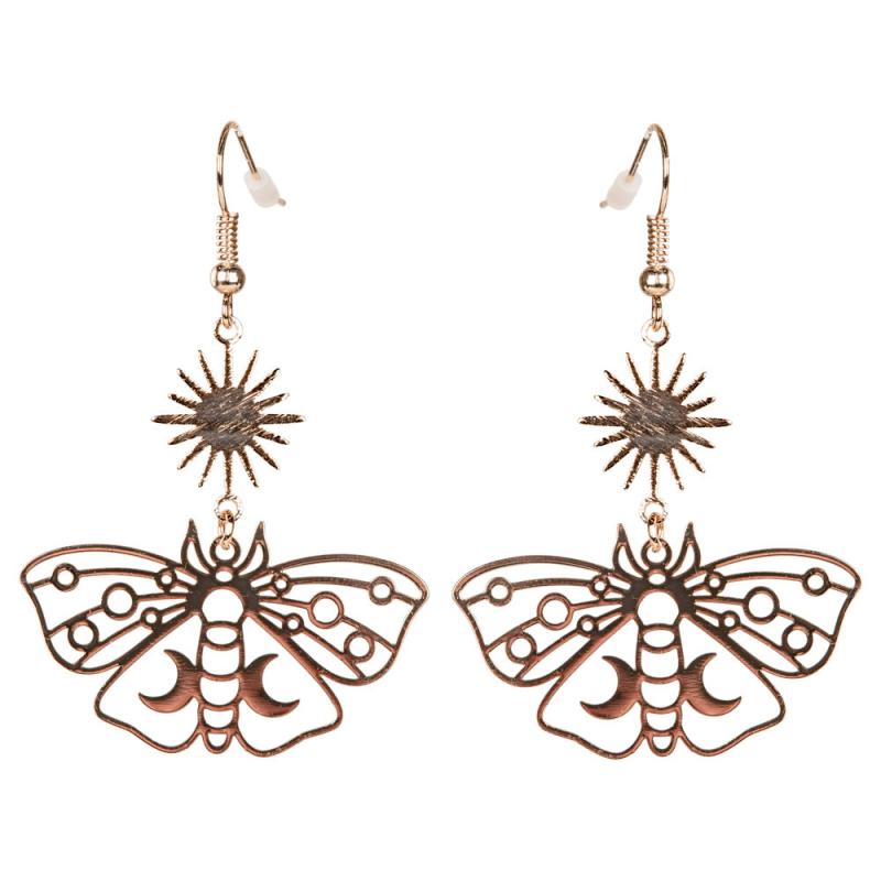 MOTH SUN AND MOON EARRINGS