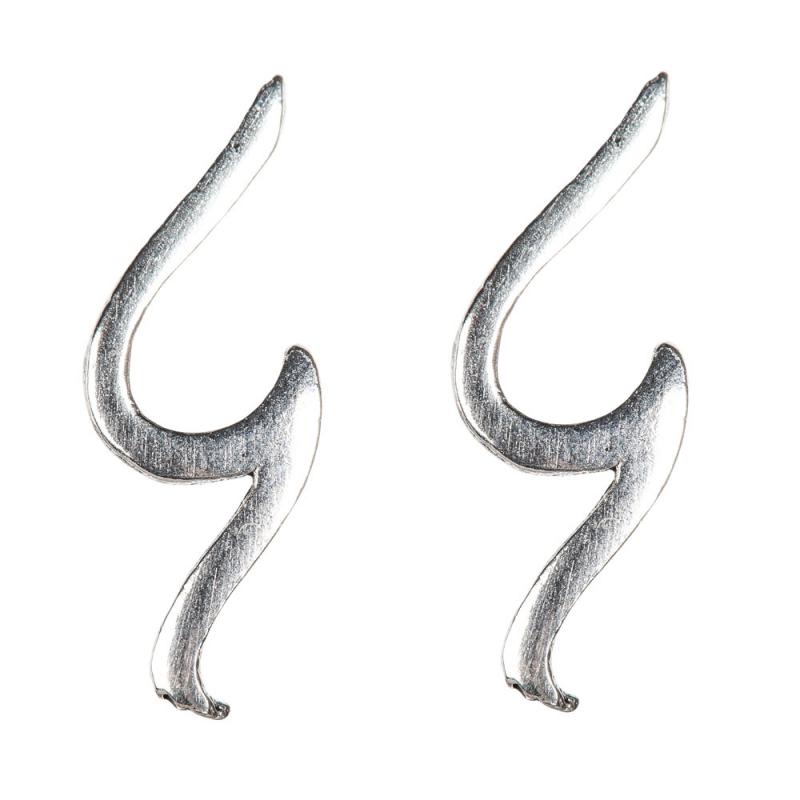 STERLING SILVER WAVE STUDS