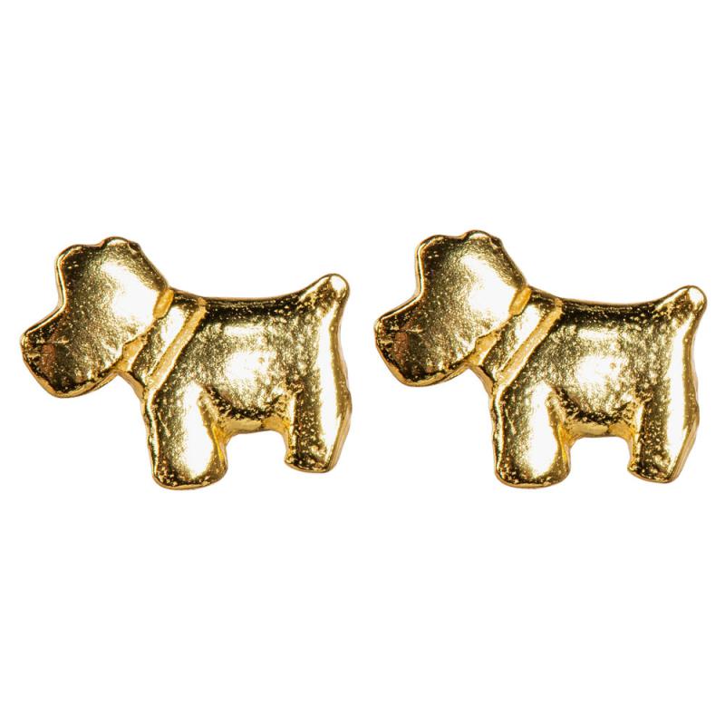 GOLD PLATED SMALL DOG STUDS