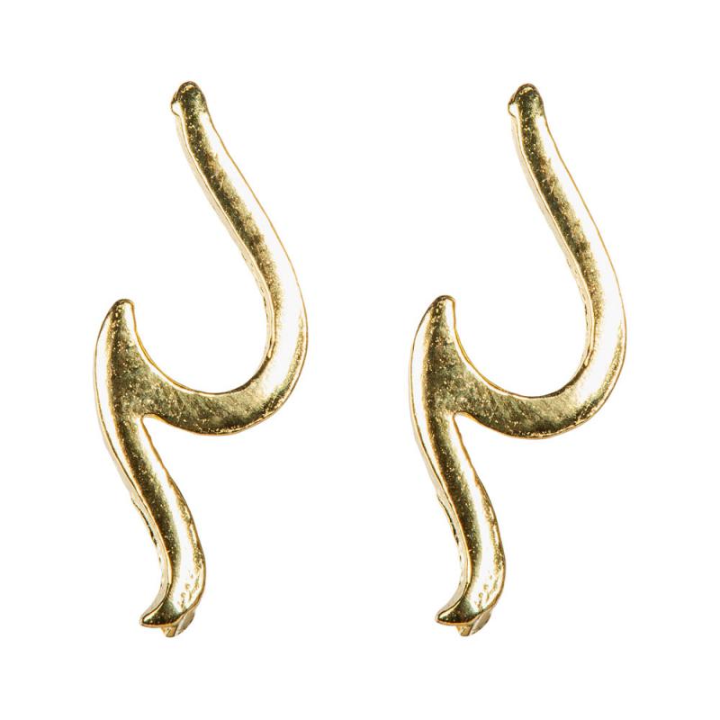 GOLD PLATED WAVE STUDS