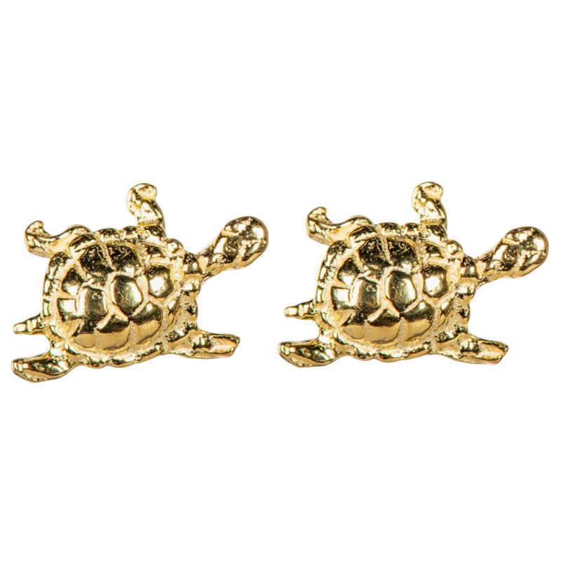 GOLD PLATED TURTLE STUDS