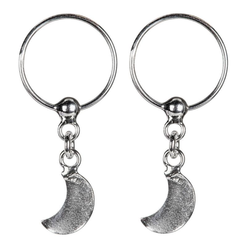 STERLING SILVER MOON EARRING CUFFS