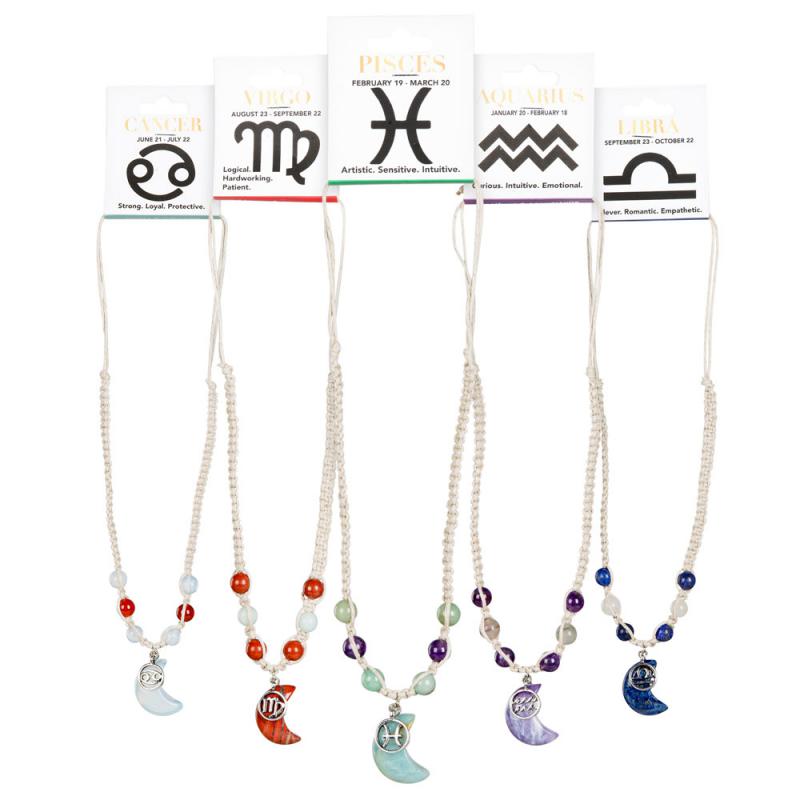 ZODIAC SIGN HEMP NECKLACES