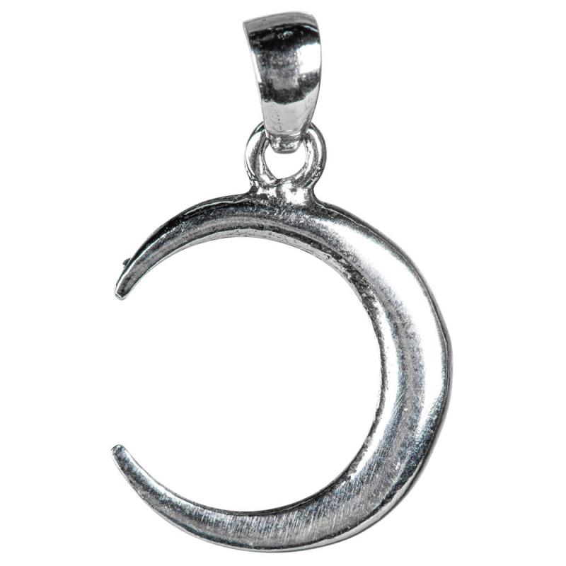 STERLING SILVER MOON PENDANT