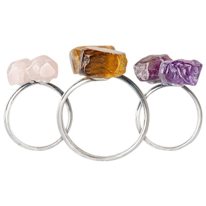 DOUBLE STONE ADJUSTABLE RINGS