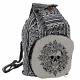 BLACK & WHITE CONVERTIBLE BACKPACK / SKULL