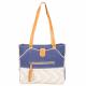 BLUE WITH WHITE AND BLACK STRIPES TOTE 3