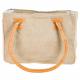 TAN CANVAS SHOULDER BAG WITH PRINT 4