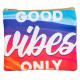GOOD VIBES ONLY GRAPHIC PRINT COIN PURSE